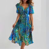 Miya - Damenkleid - ideal für heiße Tage in Blau