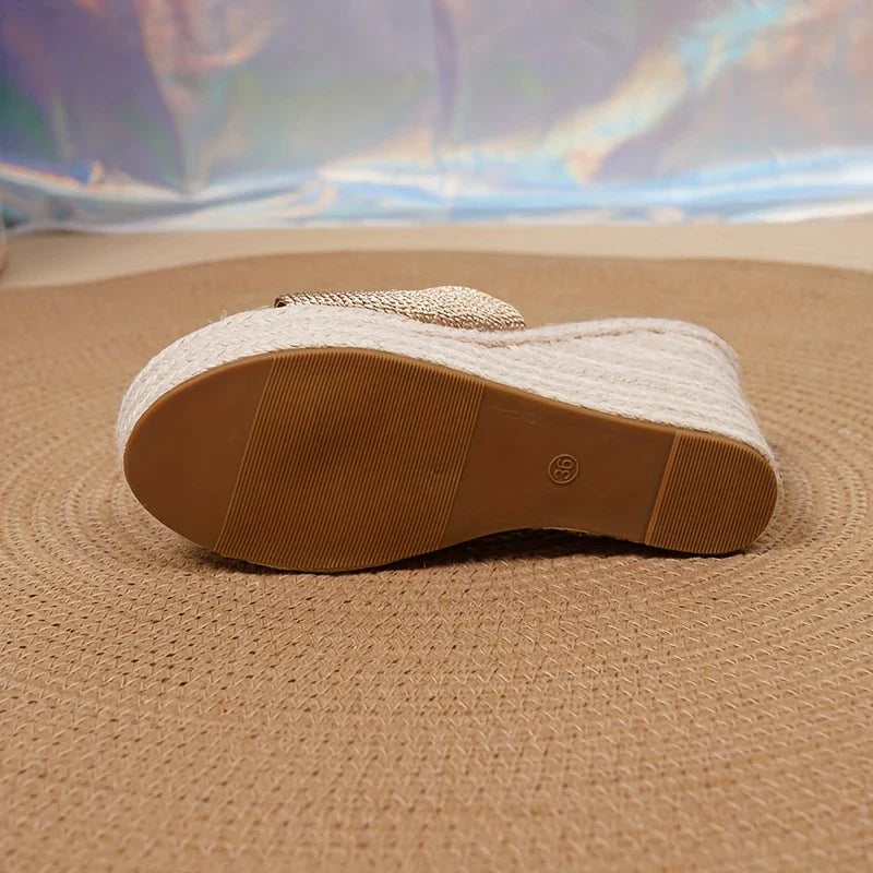 Mila - Espadrille-Keilsandalen für Frauen