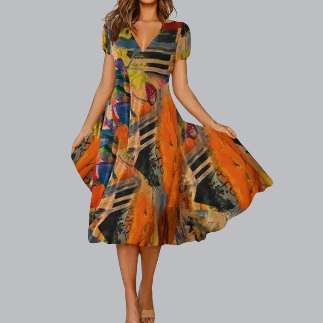 Dietlind™ | Luftiges Midikleid mit schwingendem Rock