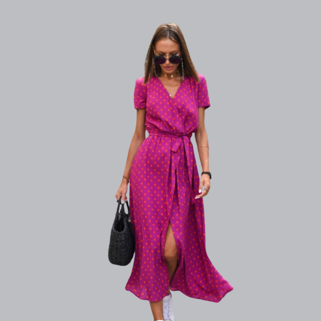 Nia™ | Sommerliches Wickelkleid mit Taillengürtel in mehreren Designs