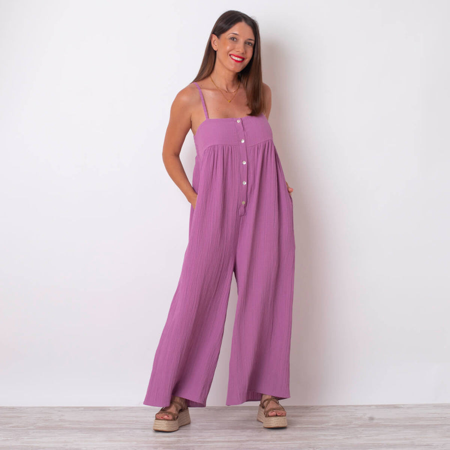 Jumpsuit mit Knopfleiste | Luftiger Komfort | Femininer Stil