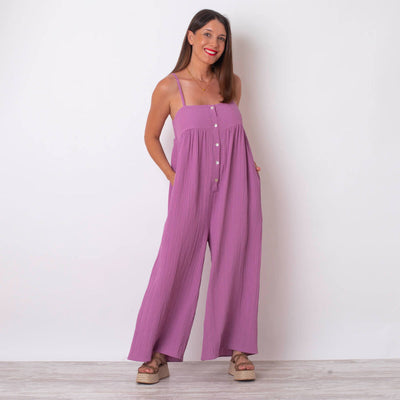 Jumpsuit mit Knopfleiste | Luftiger Komfort | Femininer Stil