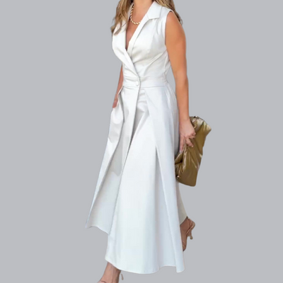 Sigune™ | Elegantes Blazer-Kleid in Maxilänge