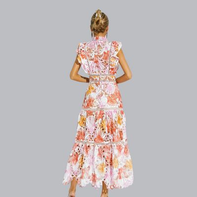 Larissa™ | Ärmelloses Midi-Kleid mit Lochmuster