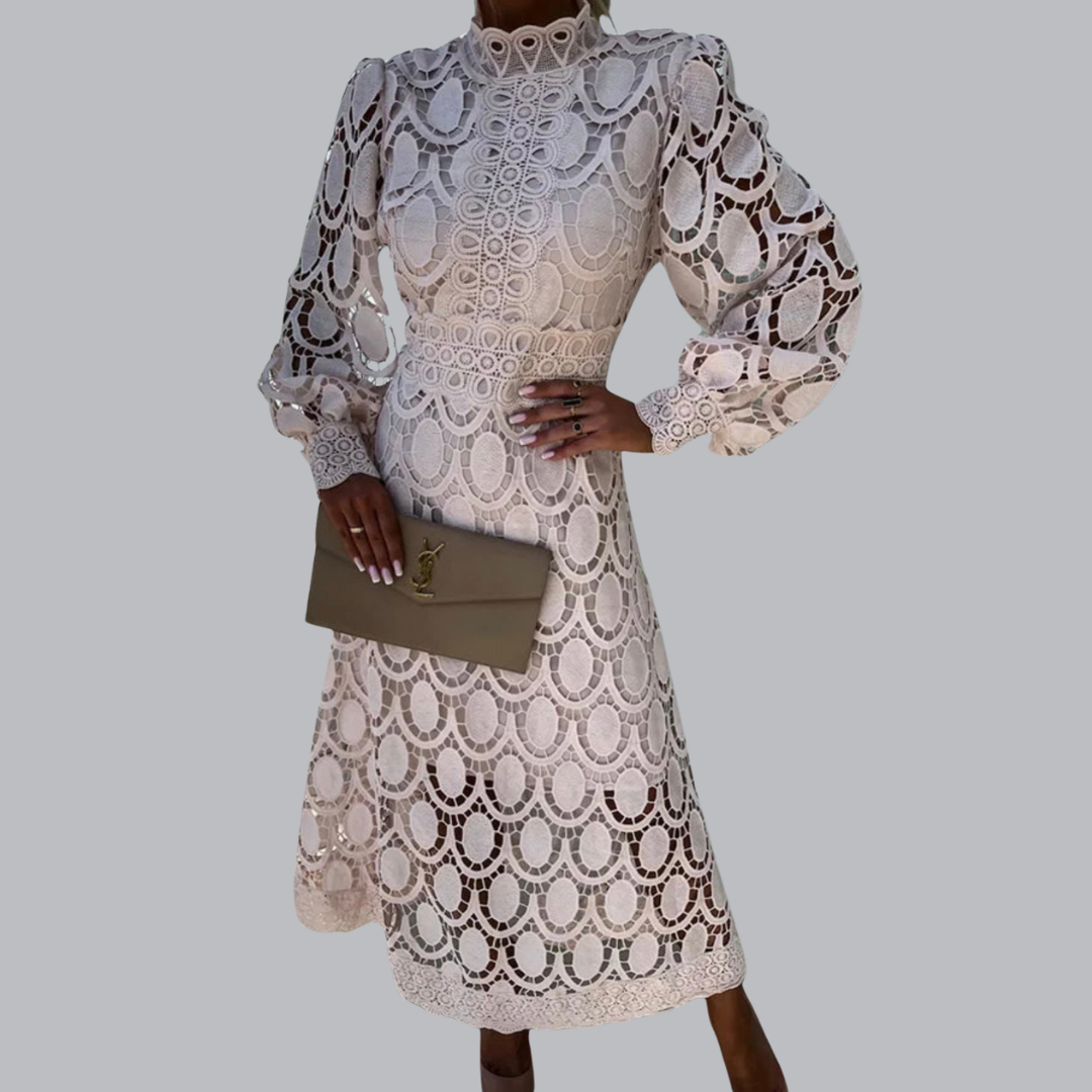 Jule™| Romantisches und elegantes Midi-Kleid