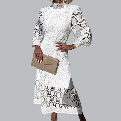 Jule™| Romantisches und elegantes Midi-Kleid