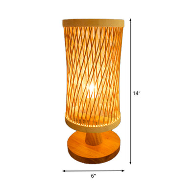 Bambloom – Einfaches beiges Bambus-Teelicht