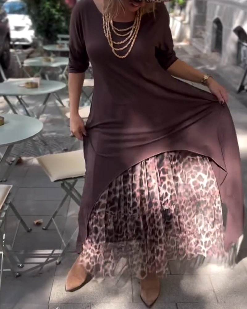 RAFFAELLA | Asymmetrisches Kleid mit langen Ärmeln und Tüll-Effektrock für einen eleganten und einzigartigen Look