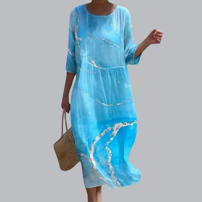 Alethea™ | Stilvolles Blumenmaxi-Kleid