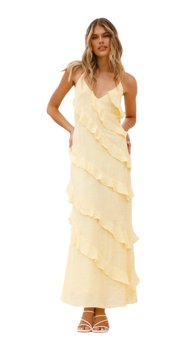 Vanessa - Moderne lange Kleid