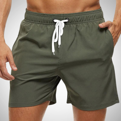 Komfortable Herren Badehose im einfarbigen Design