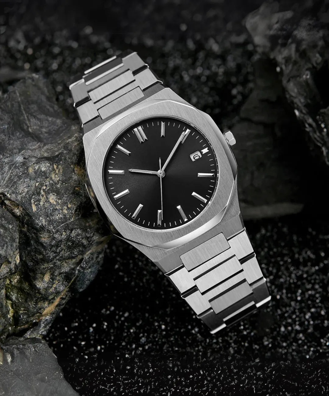 Sand Minimalistische ultradünne Uhr