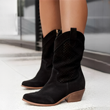 Niña - Schicke und luftige Damenstiefel in Schwarz