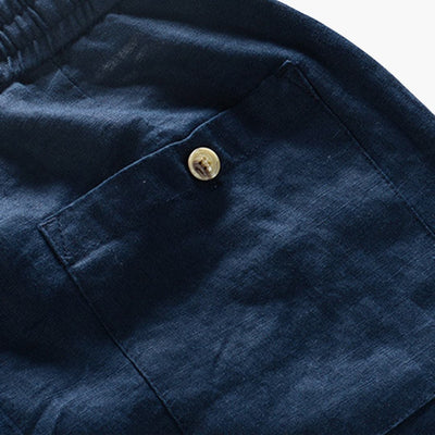 Herren Sommerhose mit elastischem Bund und Kordelzug