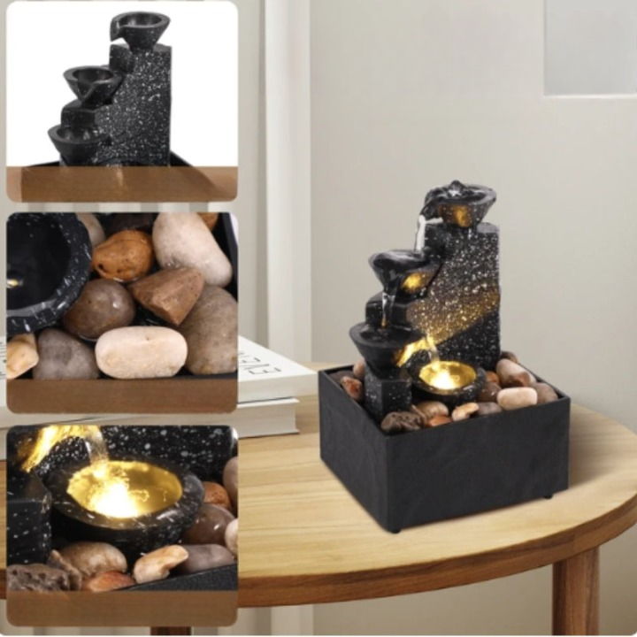 ZenRipple – Anspruchsvoller Tischbrunnen zur Beruhigung und Zentrierung Ihres Geistes