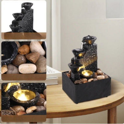 ZenRipple – Anspruchsvoller Tischbrunnen zur Beruhigung und Zentrierung Ihres Geistes