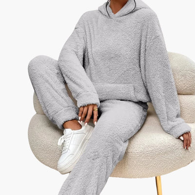 Teddy Hoodie Loungewear für Damen