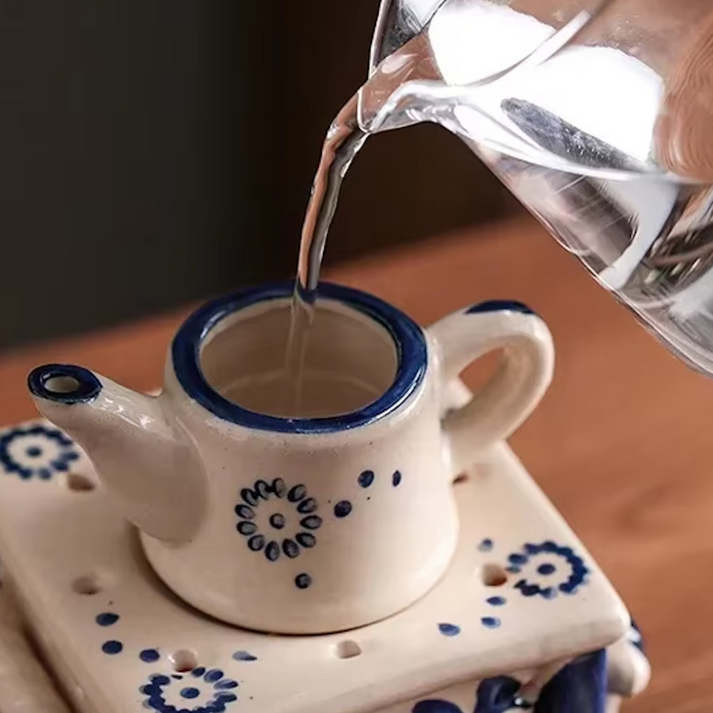 AromaTeekanne – Teekanne Luftbefeuchter für beruhigende Aromatherapie