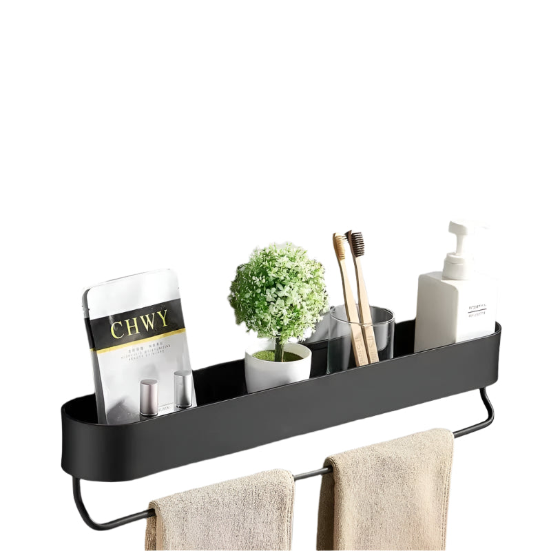 Elegantes Badezimmerregal mit Handtuchhalter