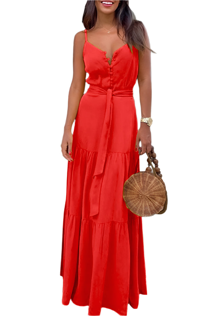 Caroline - Trendy gewöhnliches V-Ausschnitt Wickelkleid