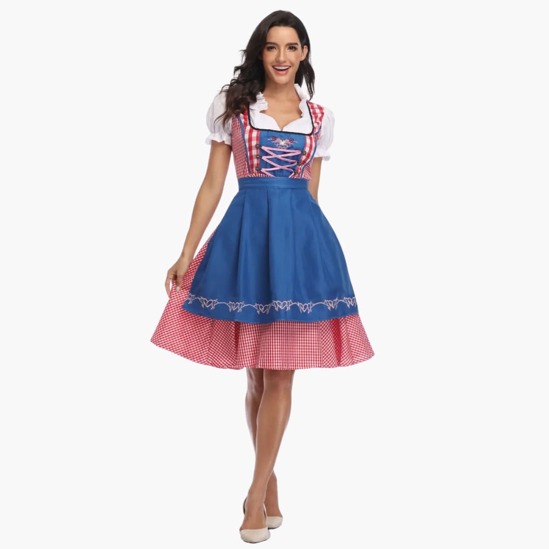 Dirndl kleid mit Schürze für Damen - Oktoberfest 2025