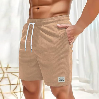 Lonie - Elastische Cord-Shorts mit Kordelzug für Herren