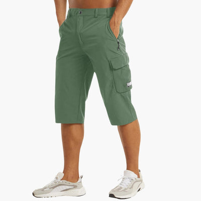 Herren Bermuda Cargo Shorts mit Taschen für Sommer Outdoor