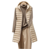 Bequeme Lange Damen Bodywarmer - Rianne in Khaki