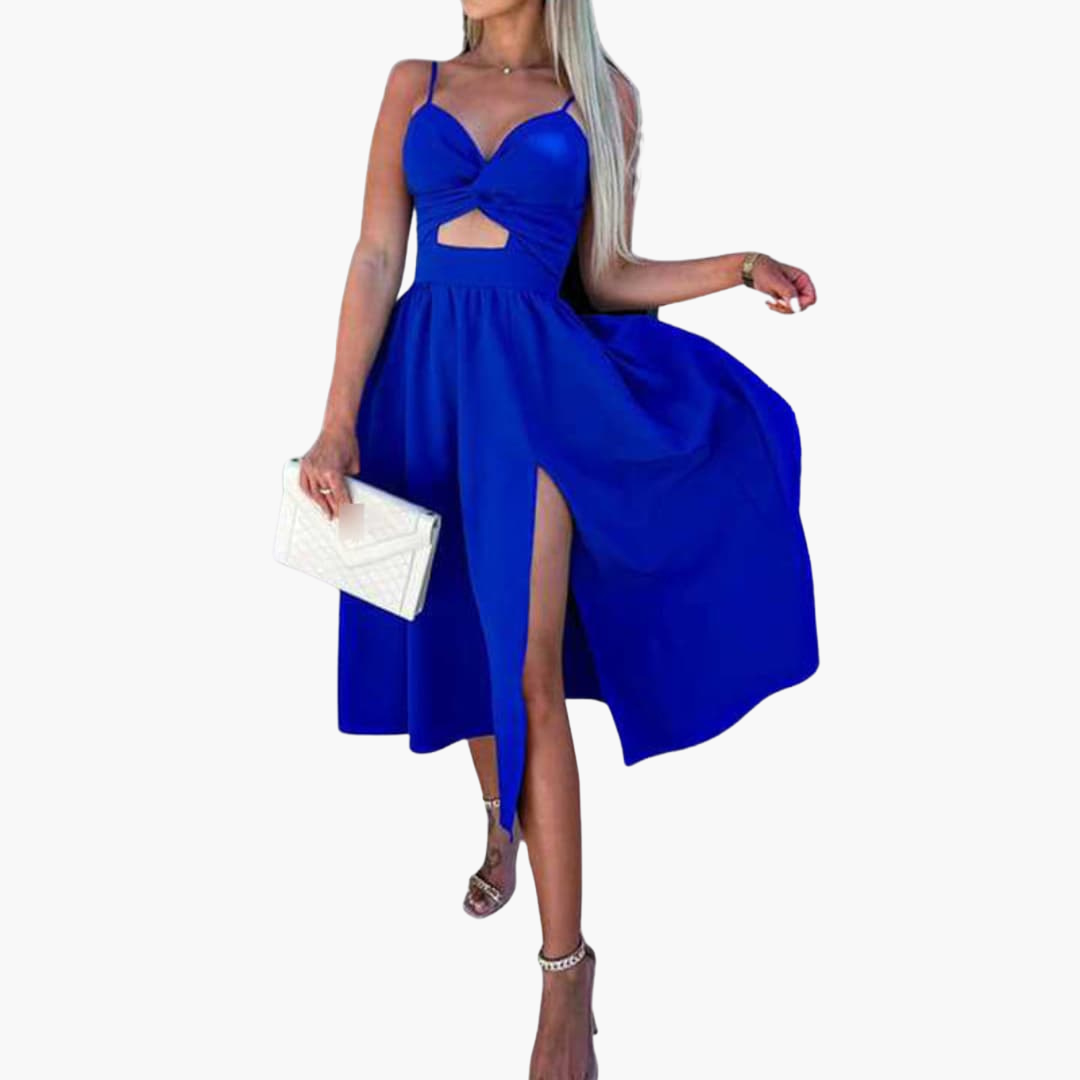 Elegantes Midikleid für Damen – Sommerkleid mit Trägern