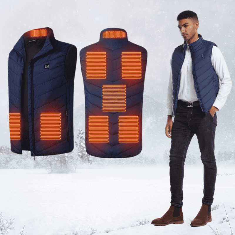 Unisex-Wärmende Weste mit einstellbarer Temperatur – Elektrische Winterjacke für Damen und Herren