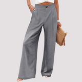 Helen - Lässige Hose mit weitem Bein für Damen in Grau