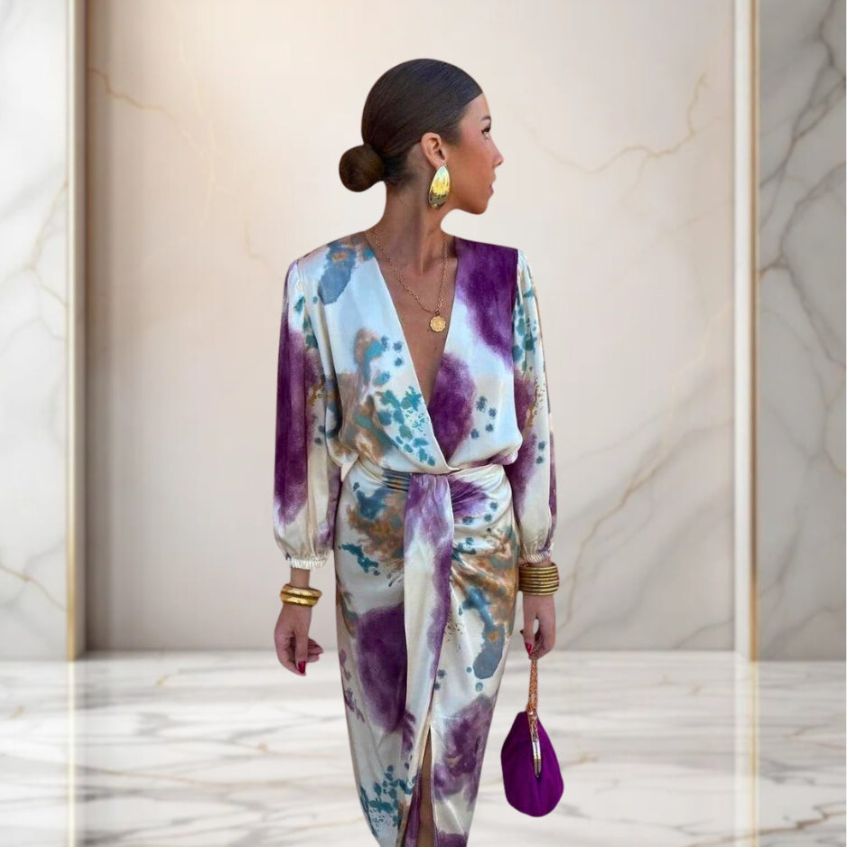 Valeria | Elegantes Kleid mit Knoten in der Taille