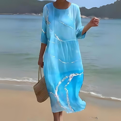 Johanna | Festliches Damenkleid mit Zartem Blumendruck