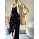Sarah | Eleganter Und Stilvoller Damen Blazer in Zitronengelb
