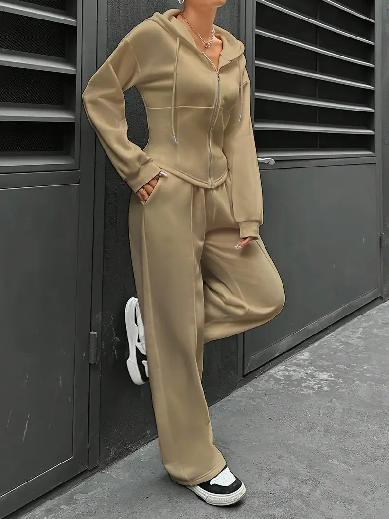 Nanci - Lässiges Zweiteiliges Set Mit Langen Ärmeln