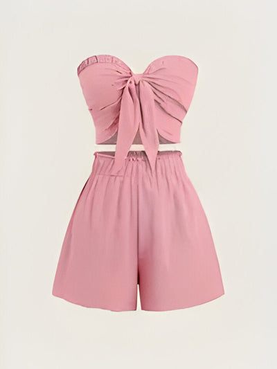 Sophie | Romantisches Date am Meer Top + Shorts Slim Fit