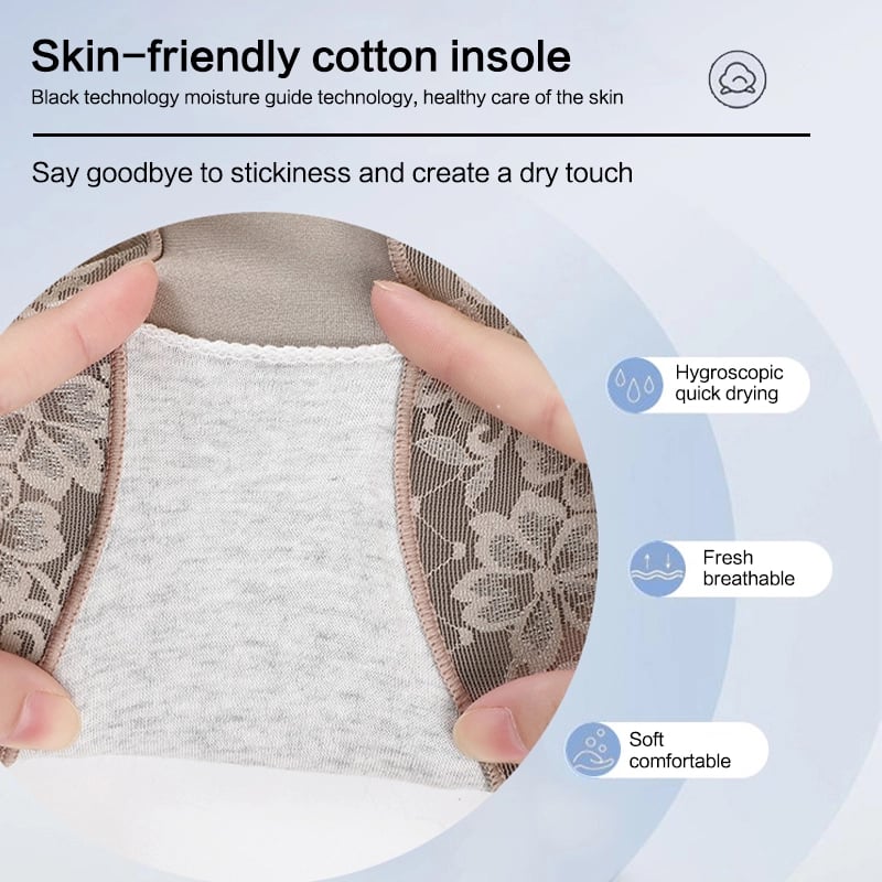 Heißer Stil Seidiges Höschen mit hoher Taille | 50% RABATT