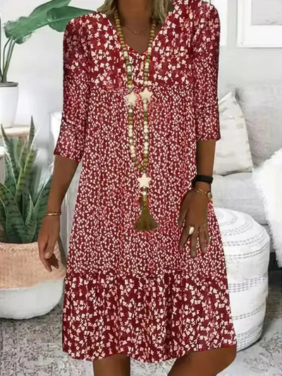 Heidi-Mode | Damen Sommerkleid mit Blumenmuster