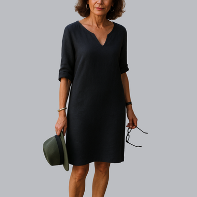 Rohesia™ | Elegantes V-Ausschnitt Kleid