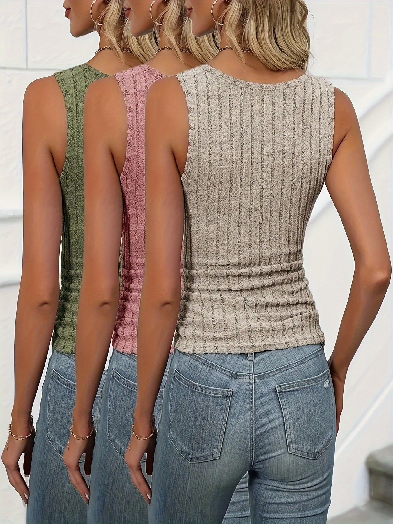 Geripptes Tanktop | Figurschmeichelnd | Vielseitig kombinierbar