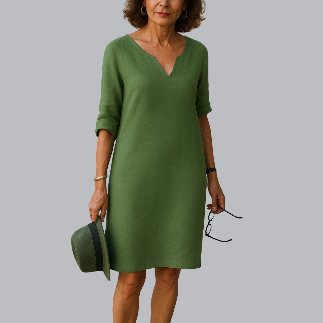 Rohesia™ | Elegantes V-Ausschnitt Kleid