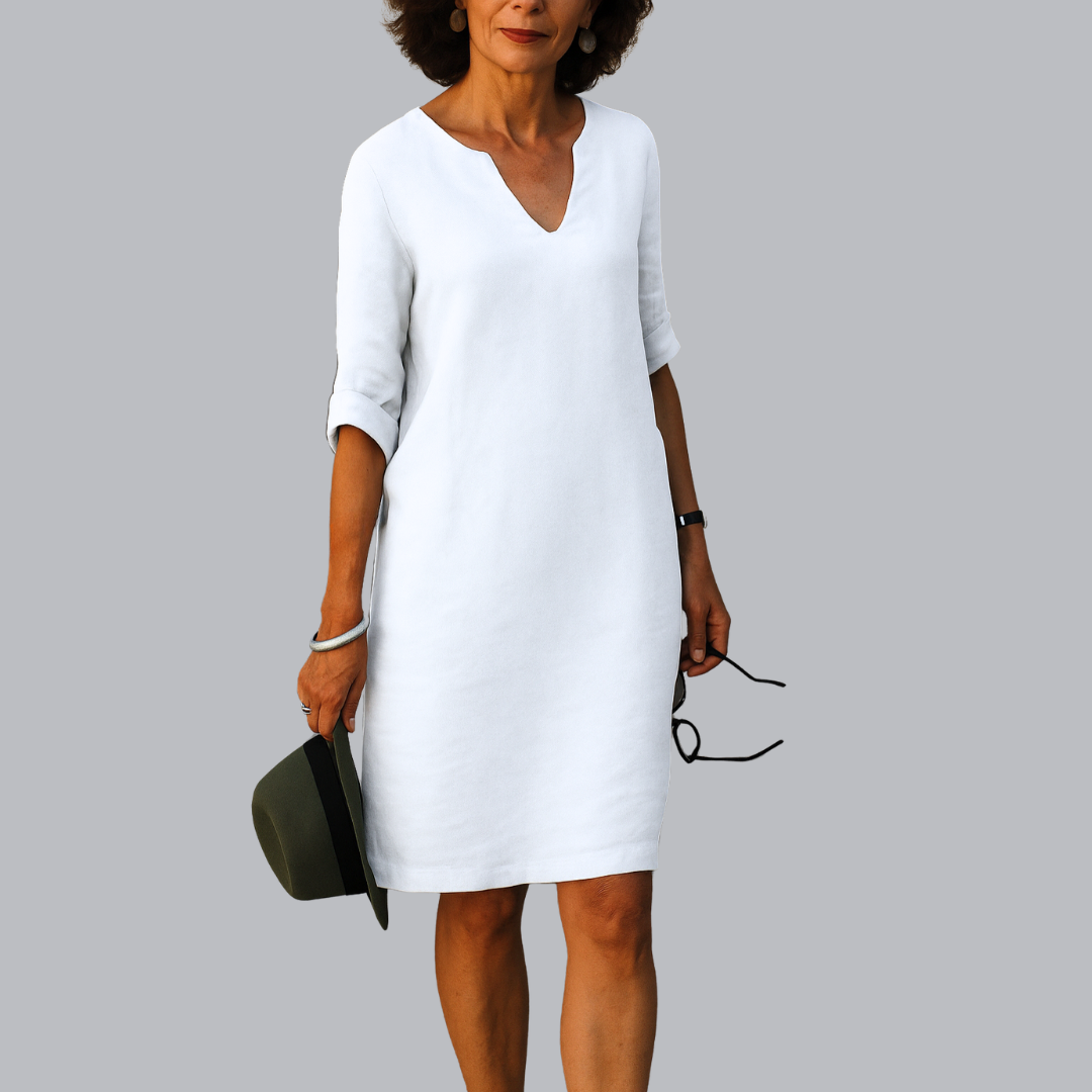 Rohesia™ | Elegantes V-Ausschnitt Kleid