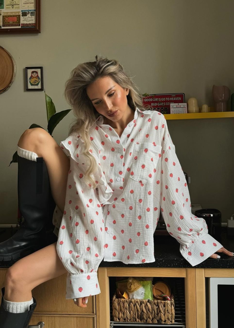 Stylisches zweiteiliges Set | Lockere Passform & Rüschendetails | Stylische Leichtigkeit