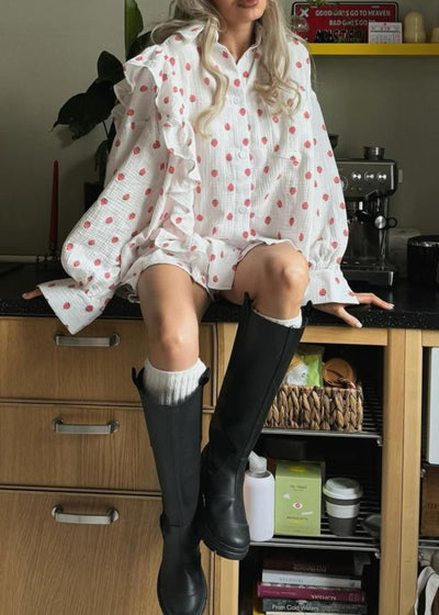 Stylisches zweiteiliges Set | Lockere Passform & Rüschendetails | Stylische Leichtigkeit