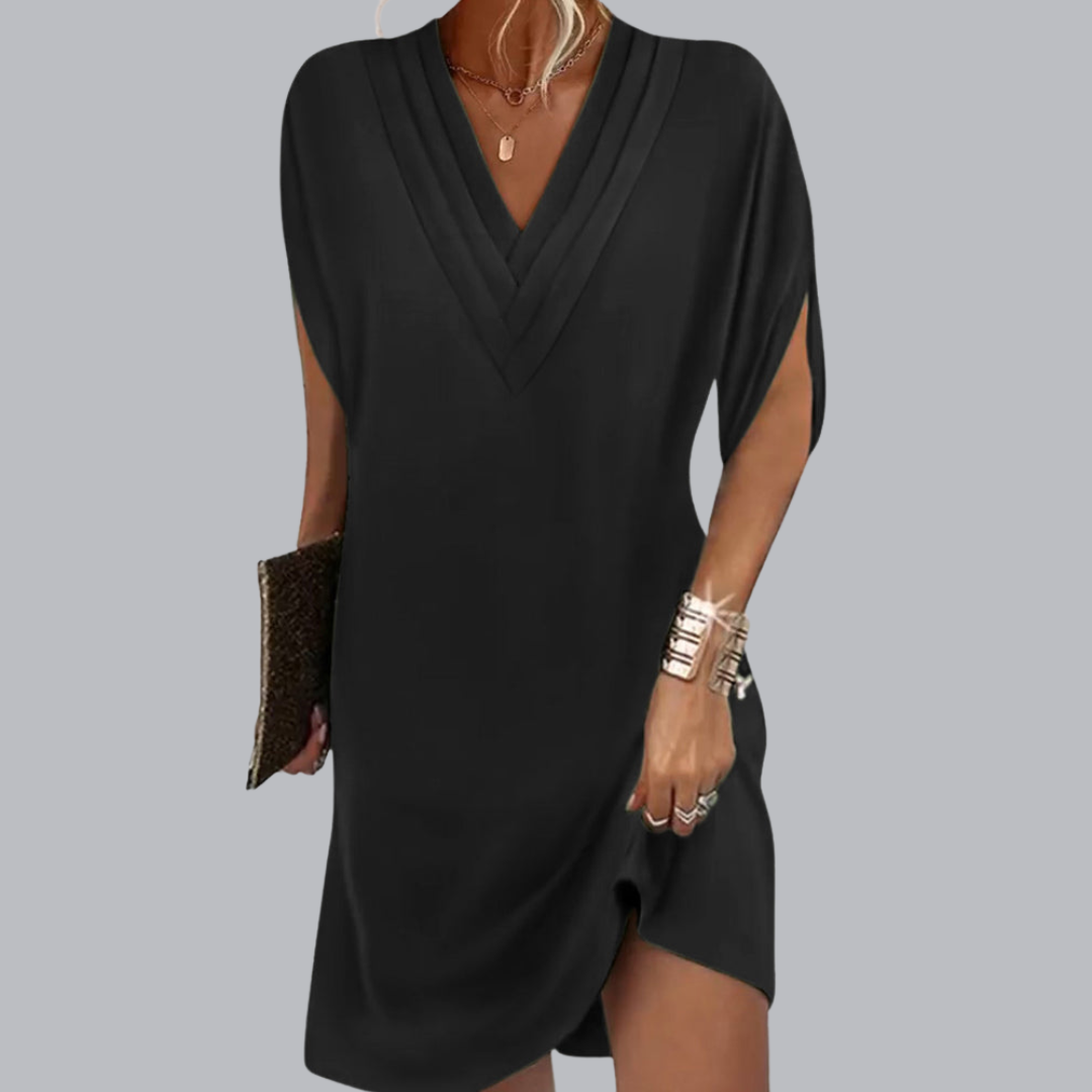 Augusta™ | Elegantes Kleid mit V-Ausschnitt