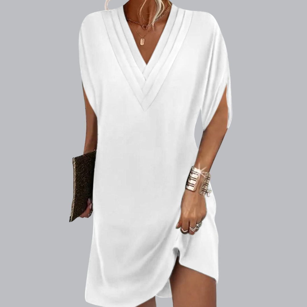 Augusta™ | Elegantes Kleid mit V-Ausschnitt