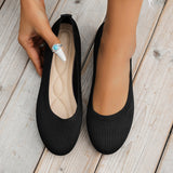 Orthopädische Damen-Ballerinas mit Komfortsohle & klassischem Design – Mia in Schwarz