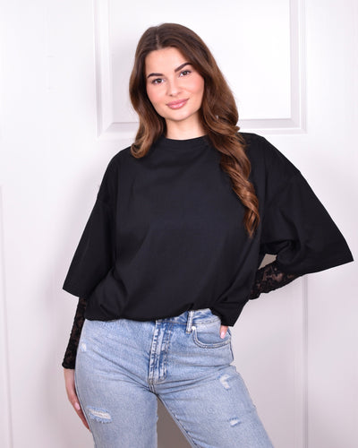 Transparentes Spitzen-Top | Elegant und Verführerisch | Figurbetonter Schnitt