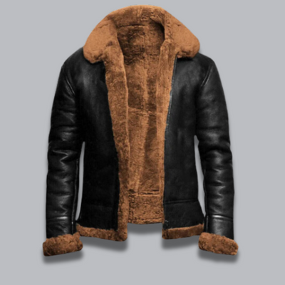 David™ | Leder-Wintermantel