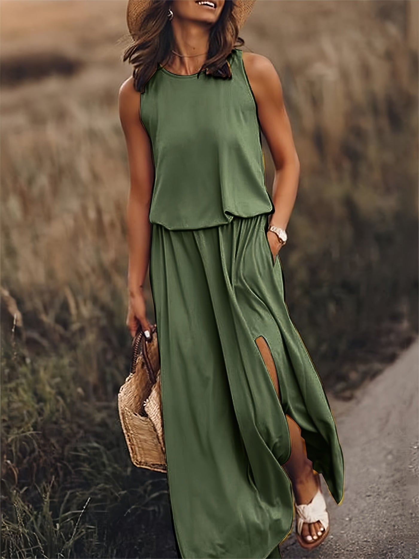 Zayna - Maxi Kleid - Einfaches Modal Boho Kleid in verschiedenen Farben
